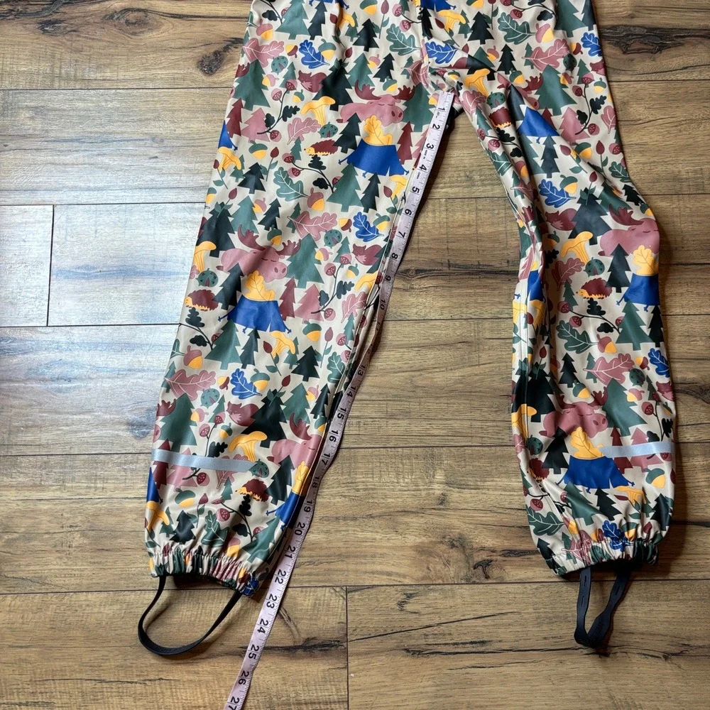 Helly Hansen Rain Suit Kids Size 8 Multi Color Good Woodland Forest Helox+ Set - Picture 10 of 11